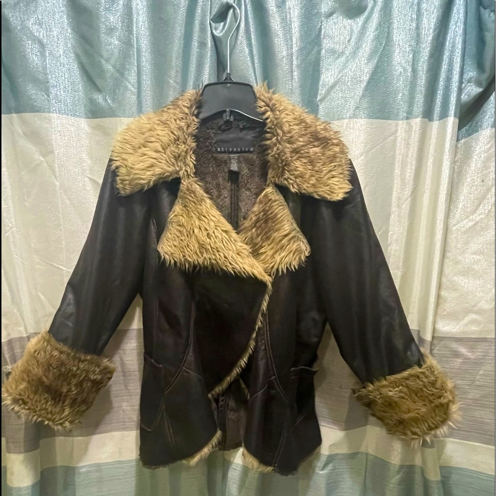 Ladies Faux Fur Bomber Jacket